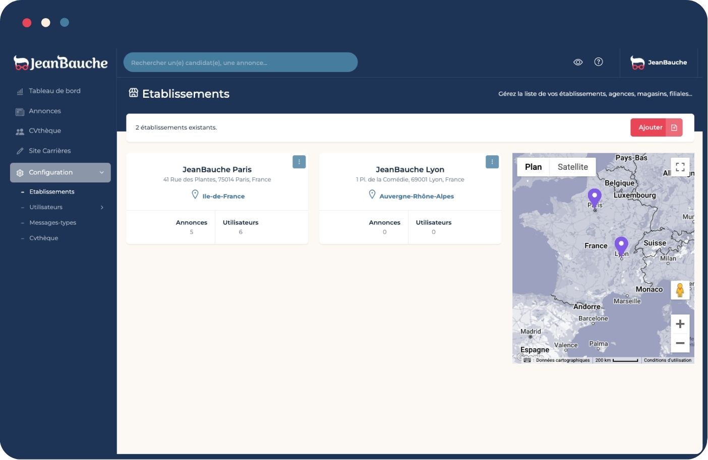 Gestion Multi-Entités